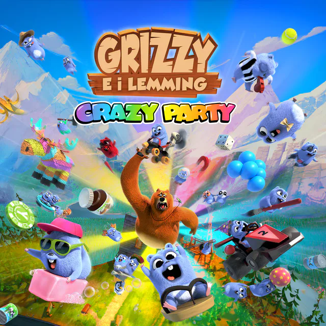 Copertina di Grizzy e i Lemmings - Crazy Party