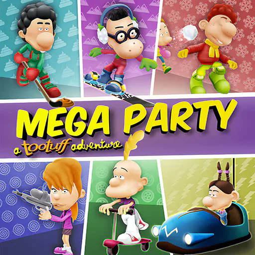 Copertina di Mega Party A Tootuff Adventure