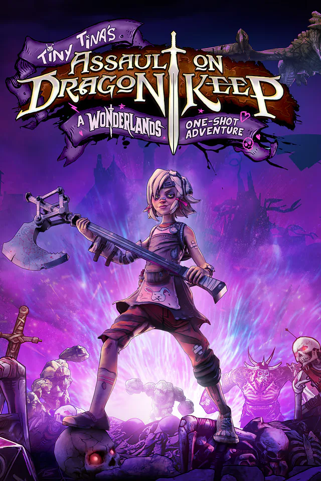 Copertina di Assalto alla Rocca del Drago di Tiny Tina: Un'avventura unica in Wonderlands