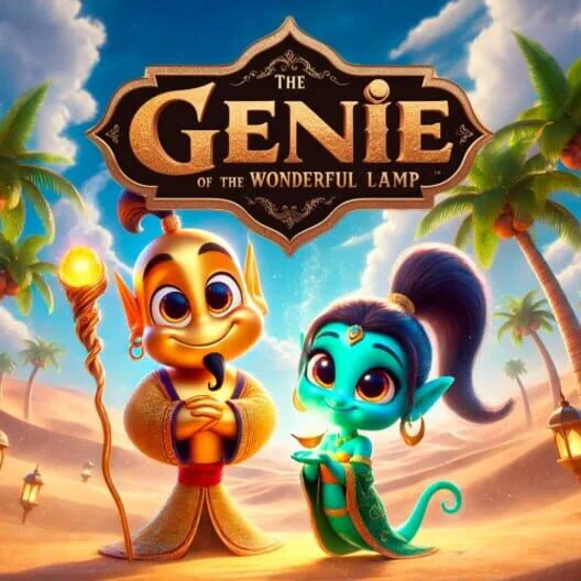 Copertina di The Genie of the Wonderful Lamp