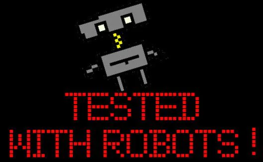 Copertina di Tested with robots !