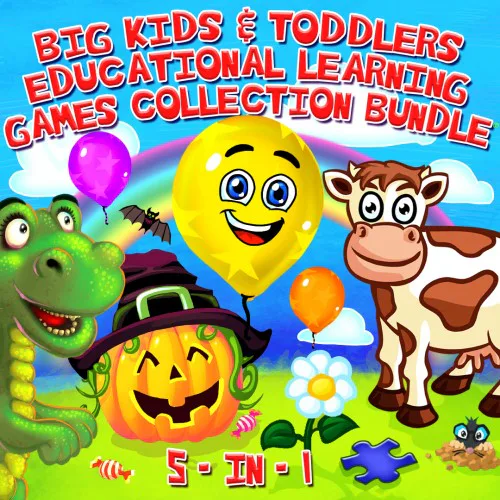 Copertina di BIG Kids & Toddlers Educational Learning Games Collection Bundle 5-in-1