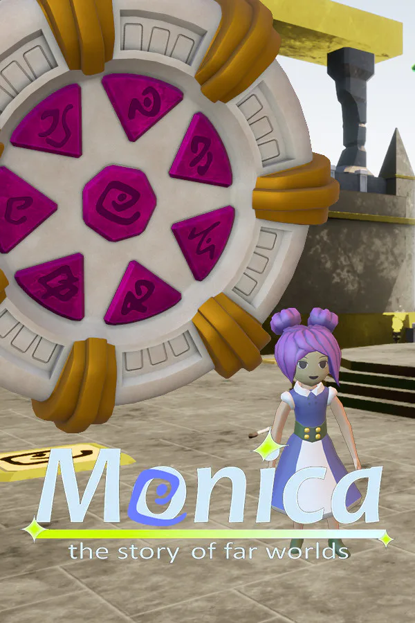Copertina di Monica the story of far worlds