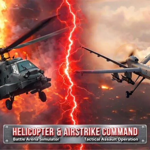 Copertina di AirStrike Command: Tactical Assault Operation & Helicopter Battle Arena Simulator