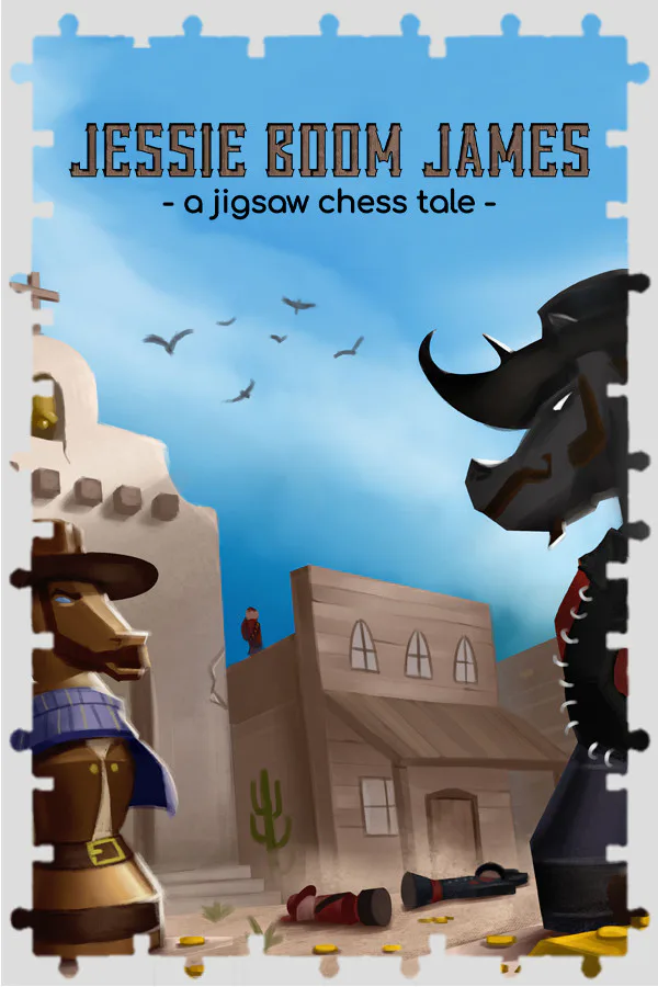 Copertina di Jessie 'Boom' James - a jigsaw chess tale