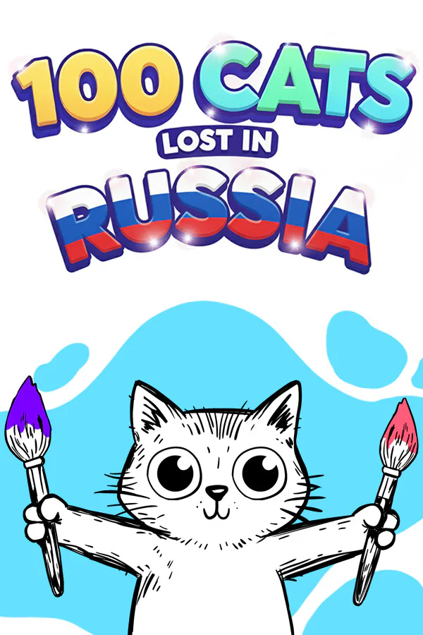 Copertina di 100 Cats Lost in Russia Find & Color