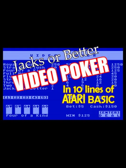 Copertina di Jacks or Better Video Poker