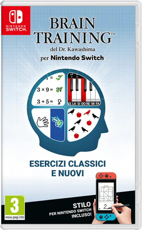 Copertina di Brain Training del Dr. Kawashima per Nintendo Switch