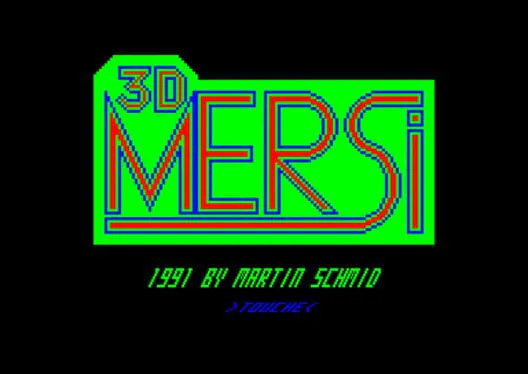 Copertina di 3D Mersi