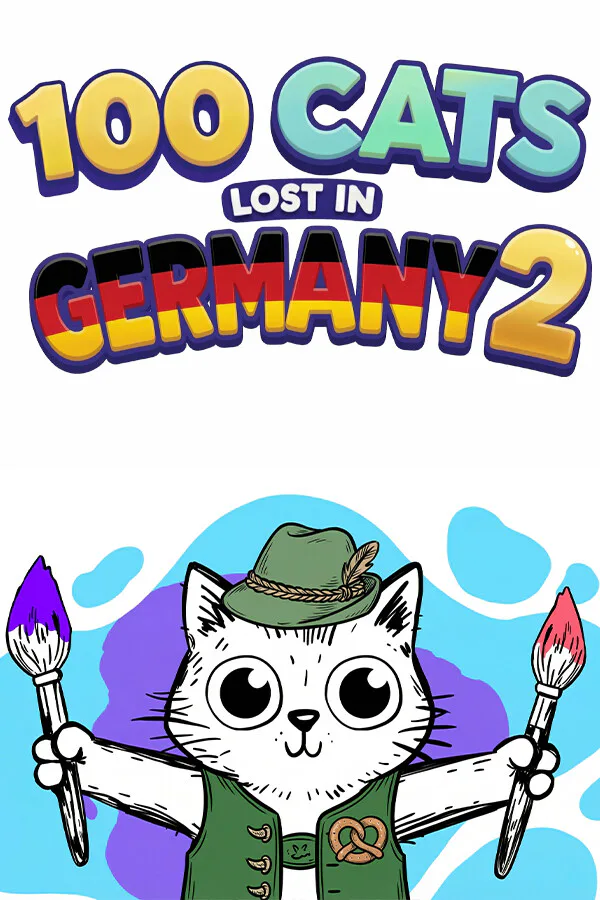 Copertina di 100 Cats Lost in Germany 2 Find & Color