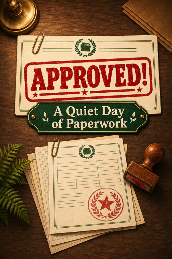 Copertina di Approved! A Quiet Day of Paperwork
