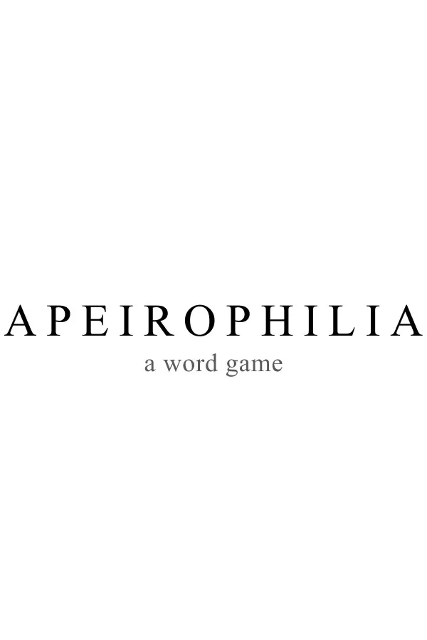 Copertina di APEIROPHILIA