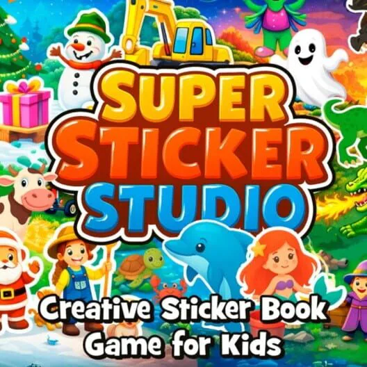 Copertina di Super Sticker Studio - Creative Sticker Book Game for Kids