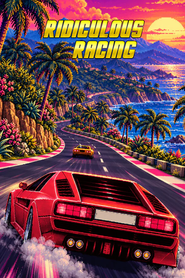 Copertina di Ridiculous Racing: Retro Arcade Racer