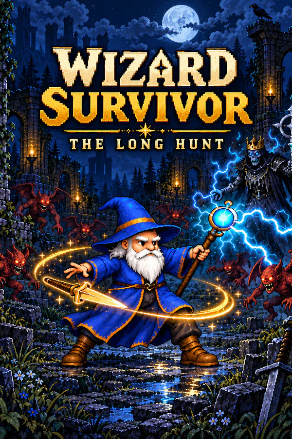 Copertina di Wizard Survivor: The Long Hunt