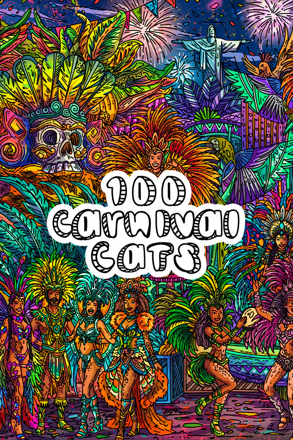 Copertina di 100 Carnival Cats