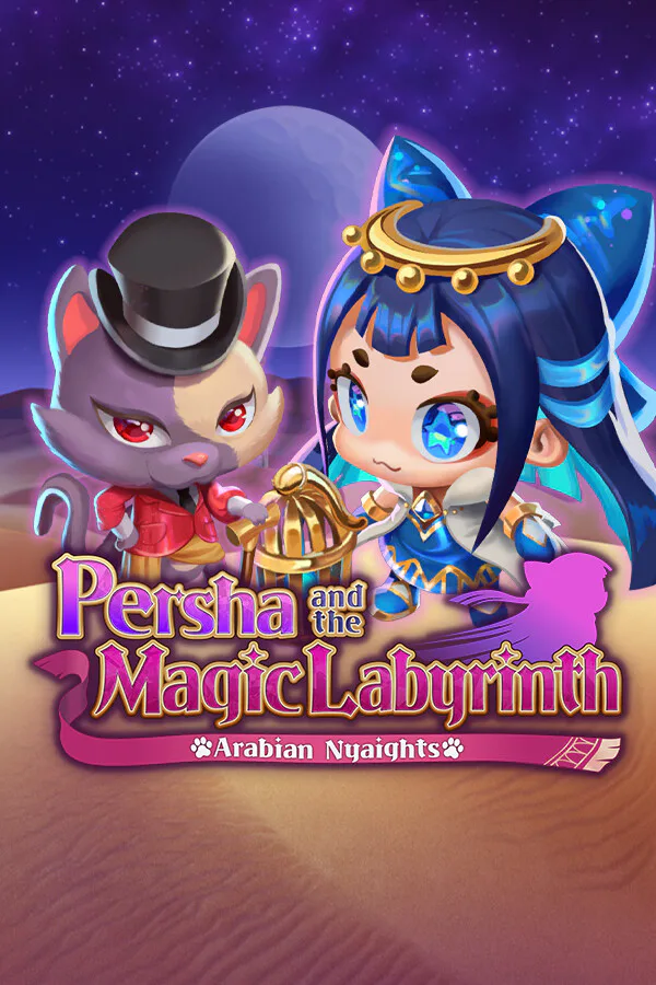 Copertina di Persha and the Magic Labyrinth -Arabian Nyaights-