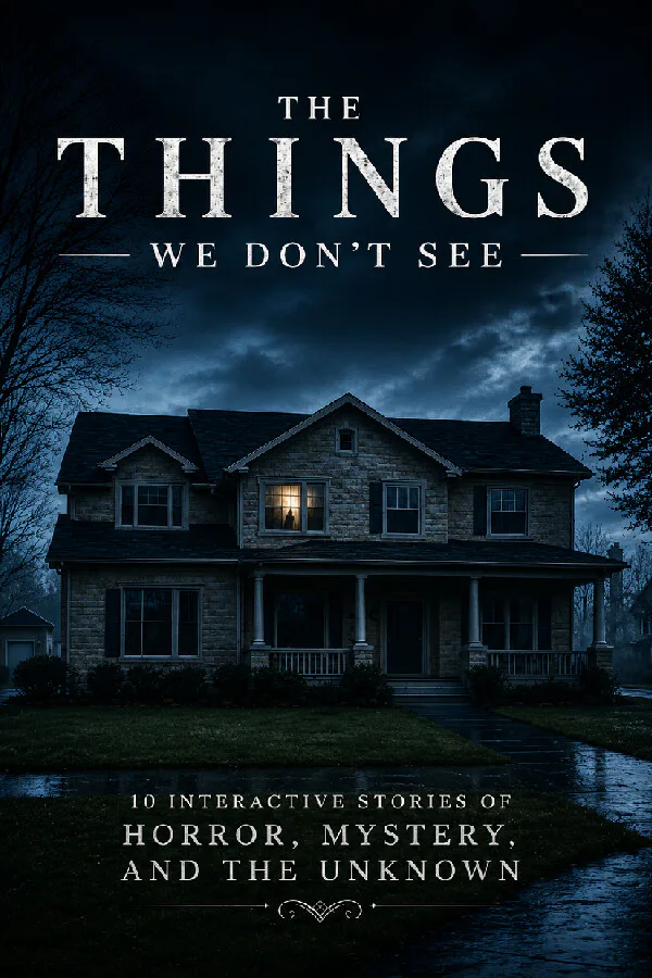 Copertina di The Things We Don't See: 10 Interactive Stories of Horror, Mystery, and the Unknown