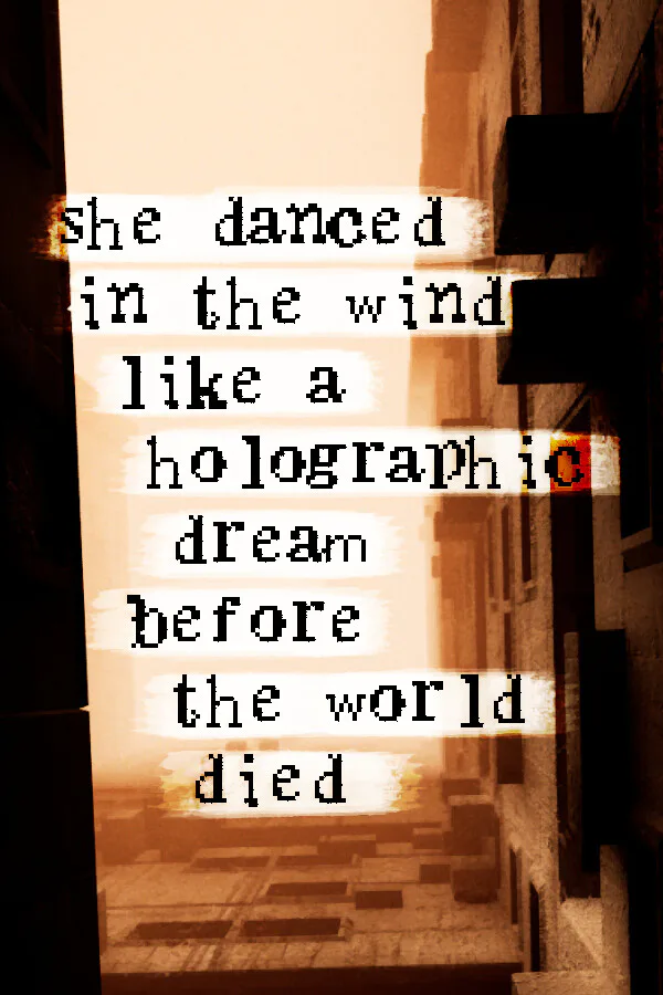 Copertina di she danced in the wind like a holographic dream before the world died