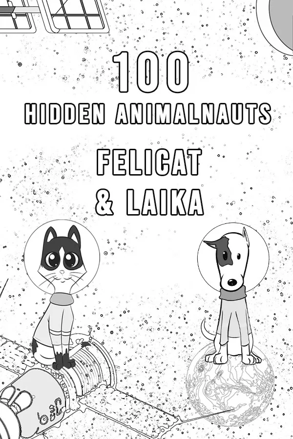 Copertina di 100 Hidden Animalnaults - Felicat & Laika