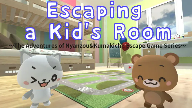 Copertina di Escaping a Kid's Room: The Adventures of Nyanzou & Kumakichi - Escape Game Series