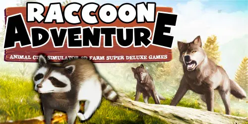 Copertina di Raccoon Adventure: Animal City Simulator 3D Farm Super Deluxe
