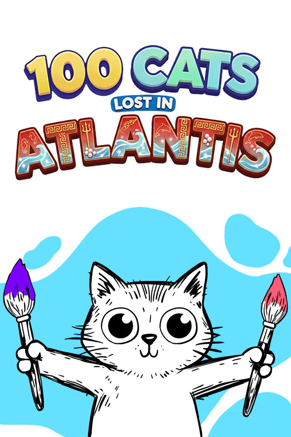 Copertina di 100 Cats Lost in Atlantis Find & Color
