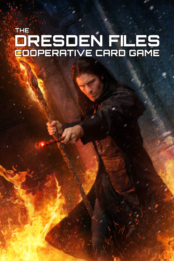 Copertina di Dresden Files Cooperative Card Game