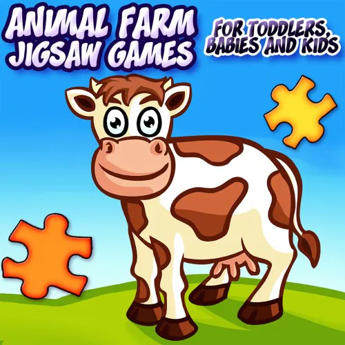 Copertina di Animal Farm Jigsaw Games for Toddlers, Babies and Kids