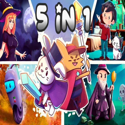 Copertina di 5 in 1: Scrap Bolts + Toroom + Last Mage Survivor + Home Sweet Home + Bruxa