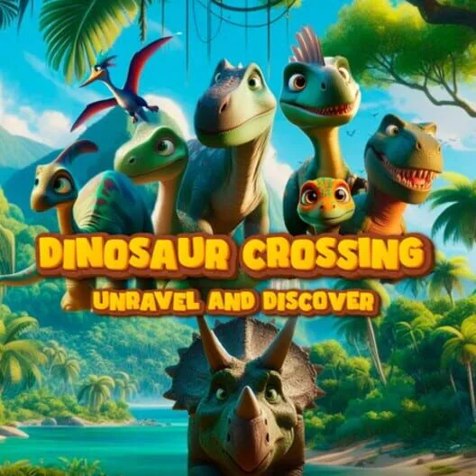 Copertina di Dinosaur Crossing: Unravel and Discover