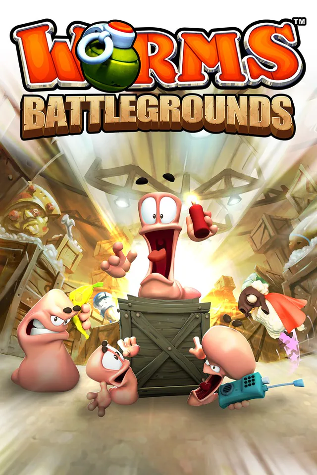 Copertina di Worms Battlegrounds