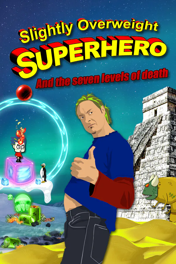 Copertina di Slightly Overweight Superhero and the seven levels of death