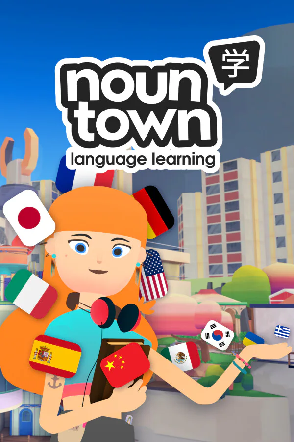 Copertina di Apprendimento delle Lingue di Noun Town VR