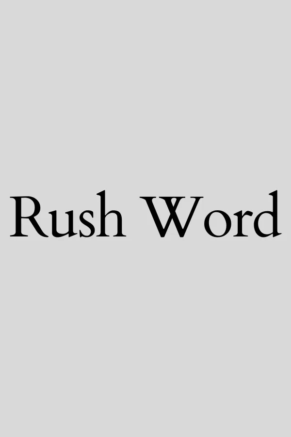 Copertina di Rush Word