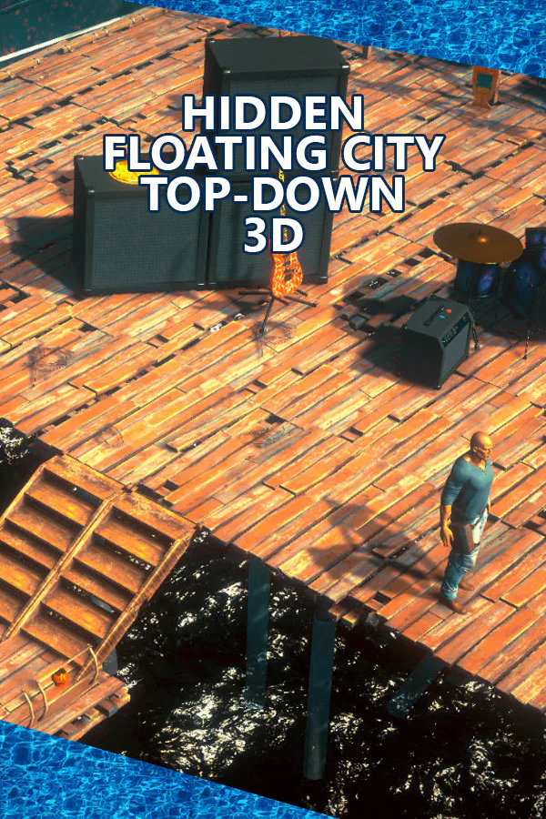 Copertina di Hidden Floating City Top-Down 3D