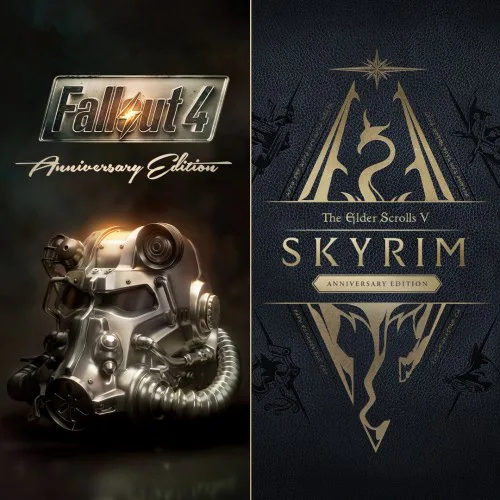 Copertina di The Elder Scrolls V: Skyrim Anniversary Edition + Fallout 4: Anniversary Edition