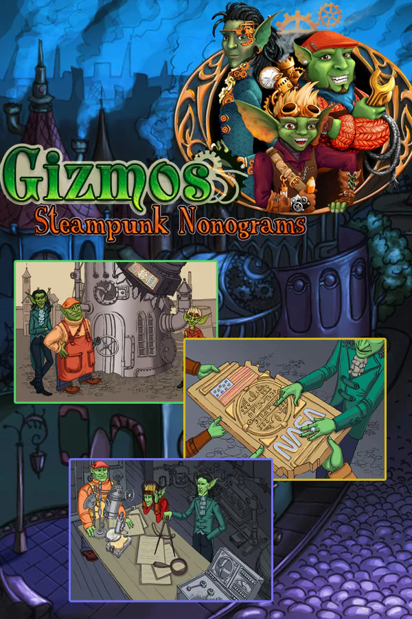 Copertina di Gizmos: Steampunk Nonograms