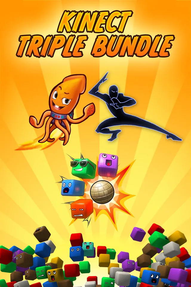 Copertina di Kinect Triple Bundle: Beats & Booms & Squids