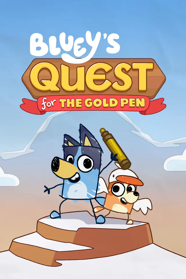 Copertina di Bluey's Quest For The Gold Pen