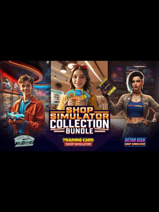 Copertina di Shop Simulator Collection Bundle: Trading Card & Collectible Cars & Retro Geek