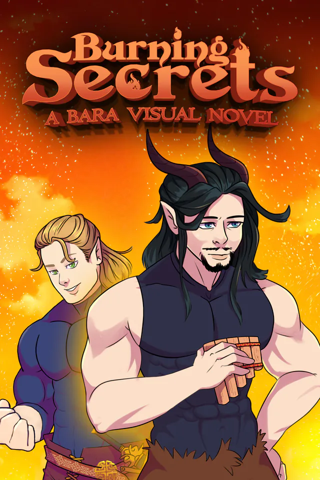 Copertina di Burning Secrets - A Bara Visual Novel