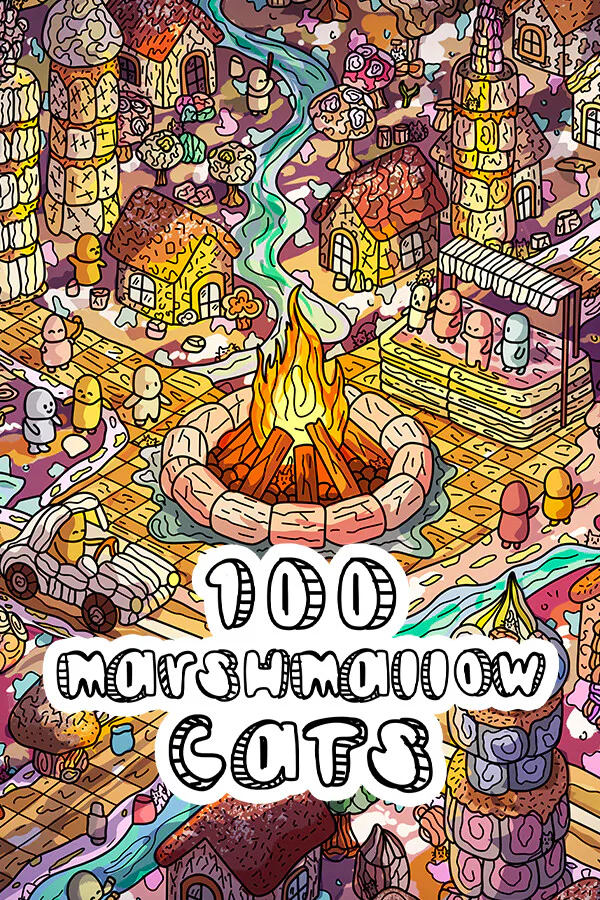 Copertina di 100 Marshmallow Cats