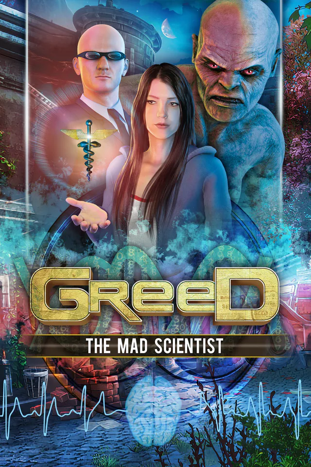 Copertina di Greed: The Mad Scientist