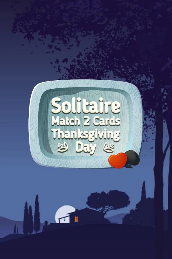 Copertina di Solitaire Match 2 Cards. Thanksgiving Day