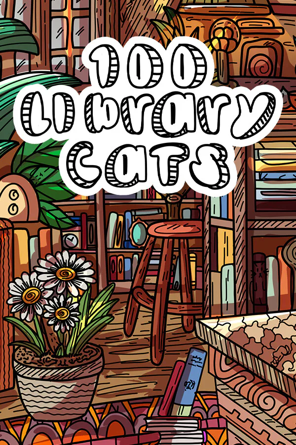 Copertina di 100 Library Cats