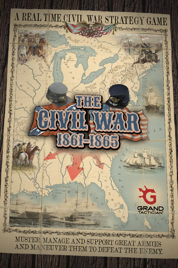 Copertina di Grand Tactician: The Civil War (1861-1865)