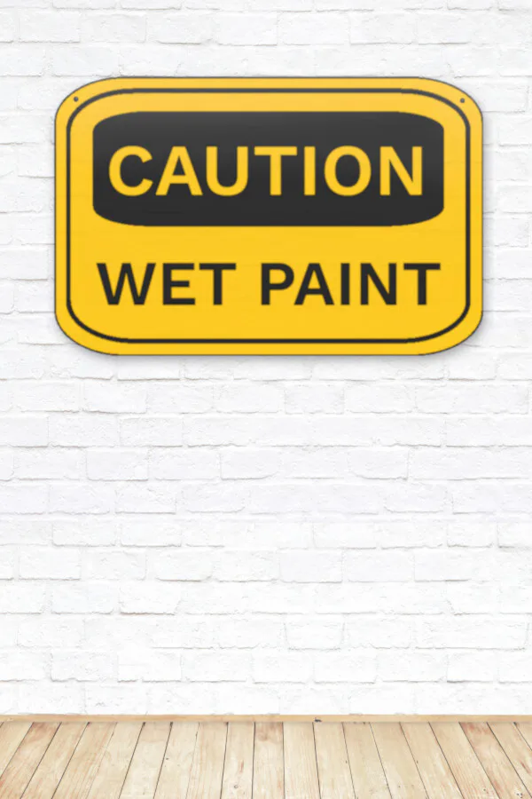 Copertina di CAUTION WET PAINT