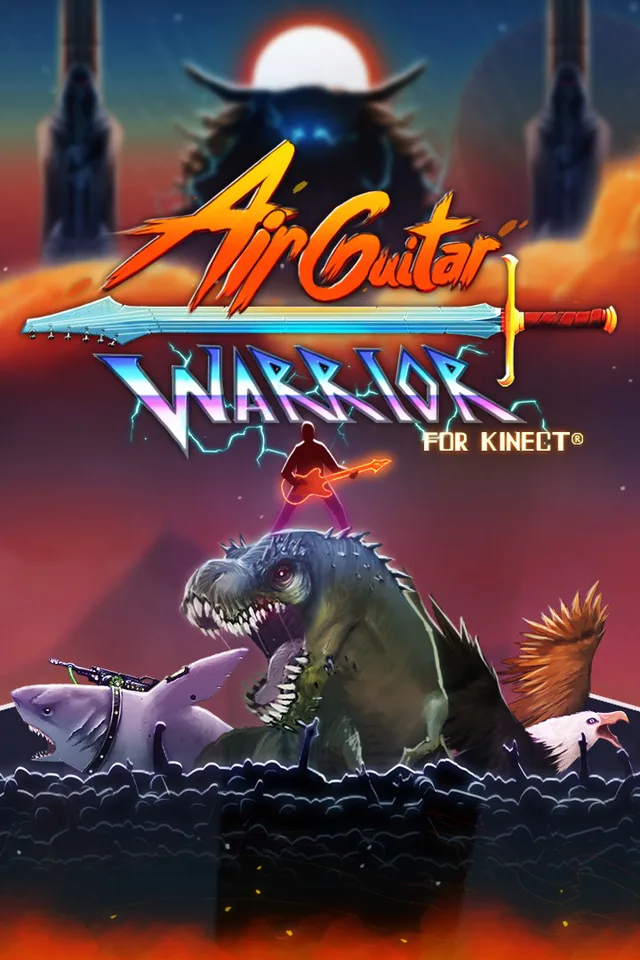 Copertina di Air Guitar Warrior for Kinect