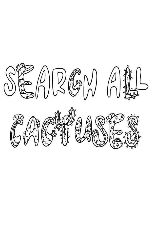 Copertina di SEARCH ALL - CACTUSES